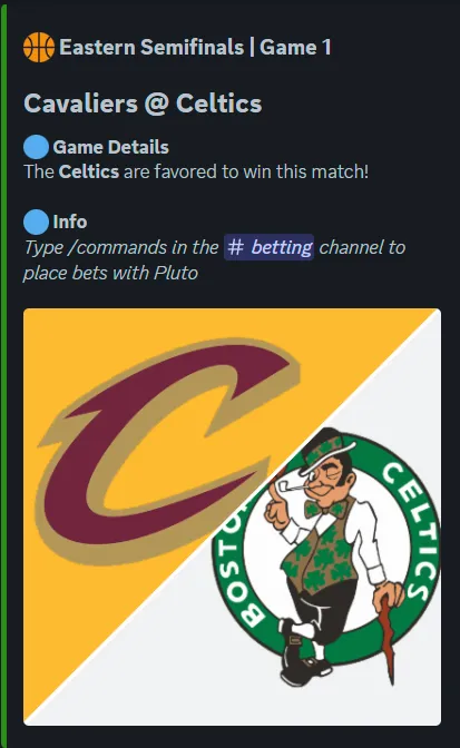 Discord Game Channel Embed